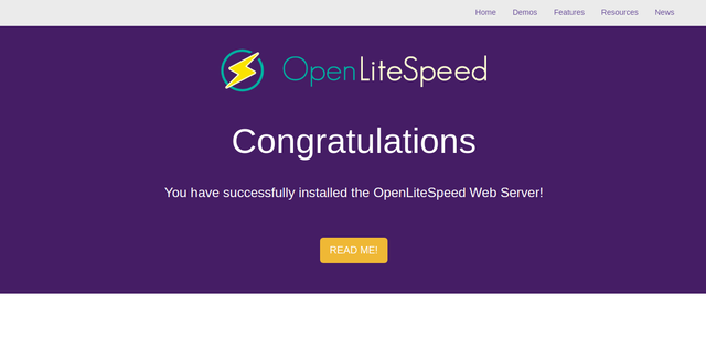 OpenLiteSpeed Frontend.