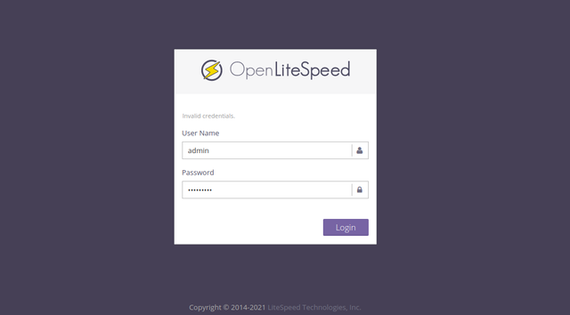 OpenLiteSpeed-backend